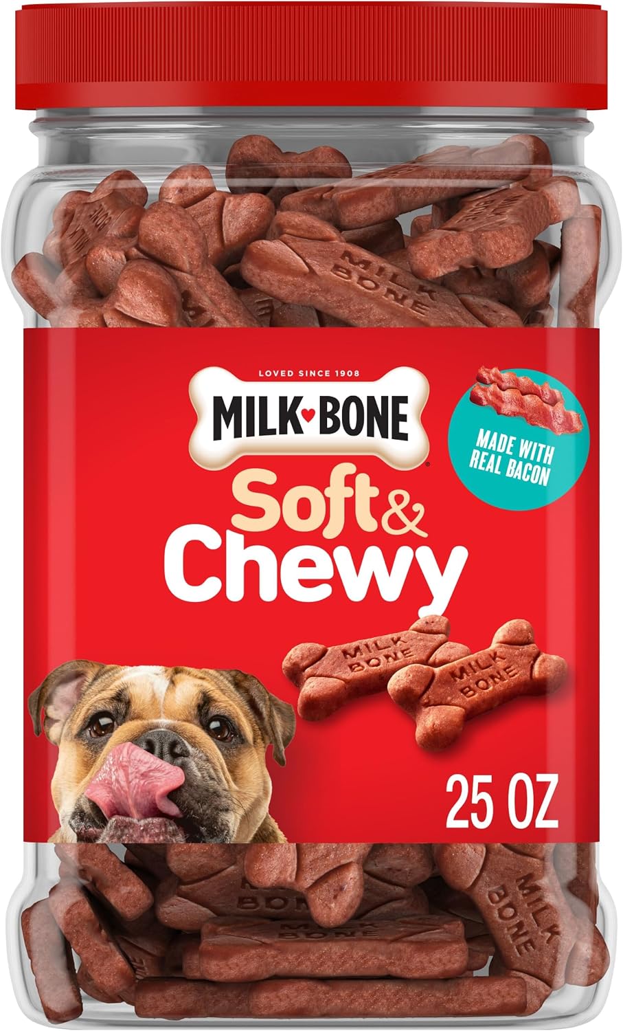Milk-Bone Soft & Chewy Dog Treats, 25 Oz. Canister