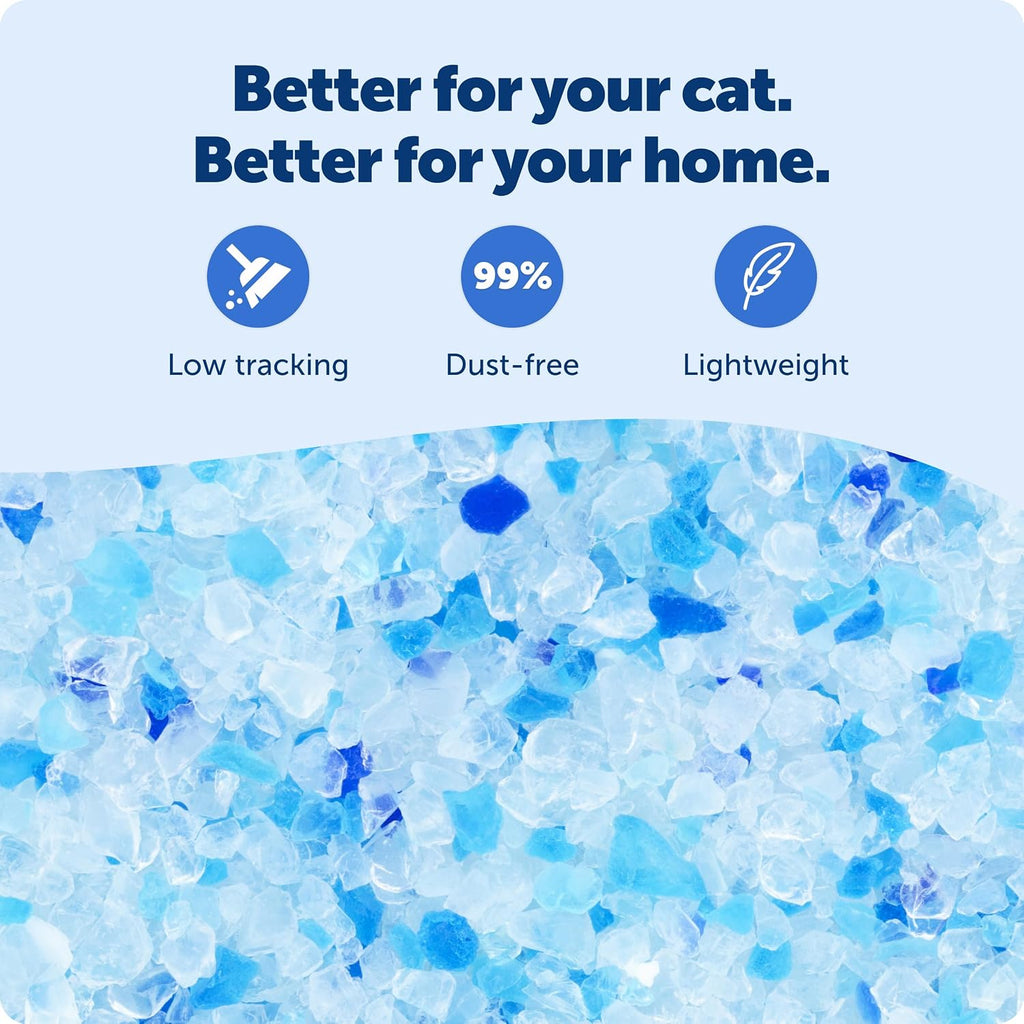 PetSafe ScoopFree Premium Crystal Litter, Lavender Scent, 4.3Lb Bag, 2 Pack