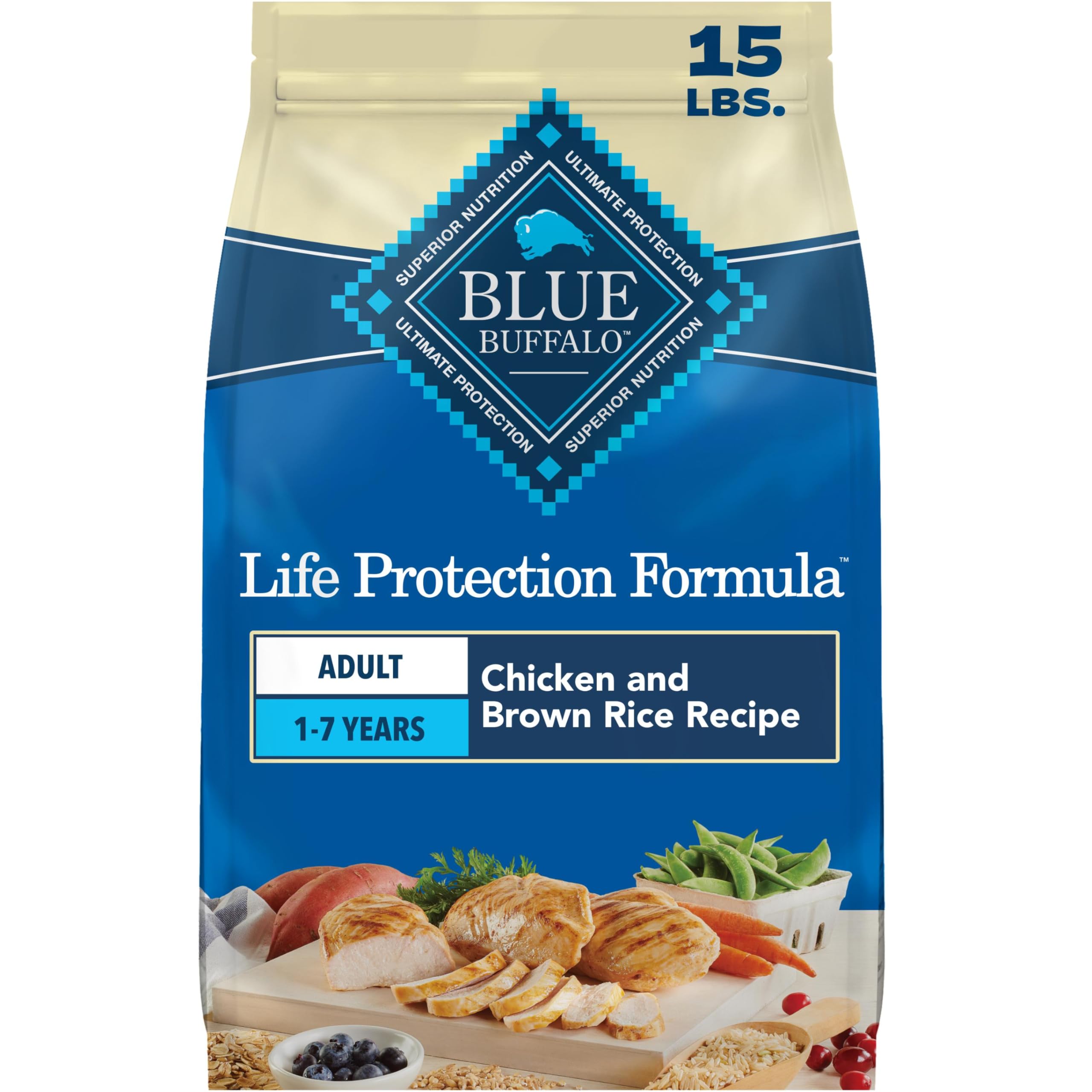 Blue Buffalo Life Protection Formula Chicken Adult Dry Dog Food, 5 lb