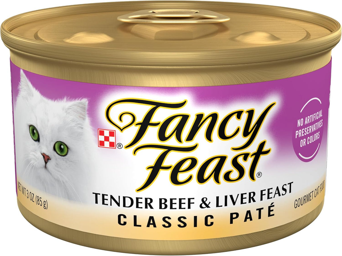 Purina Fancy Feast Gravy Lovers, Poultry & Beef Wet Cat Food, 3oz, 24-Pack