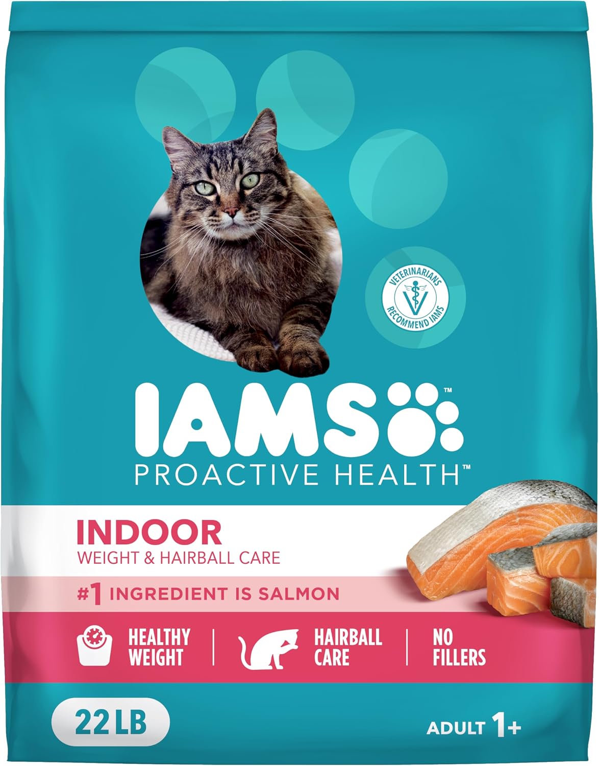 IAMS Proactive Health Indoor Dry Cat Food, Chicken & Turkey, 7 lb