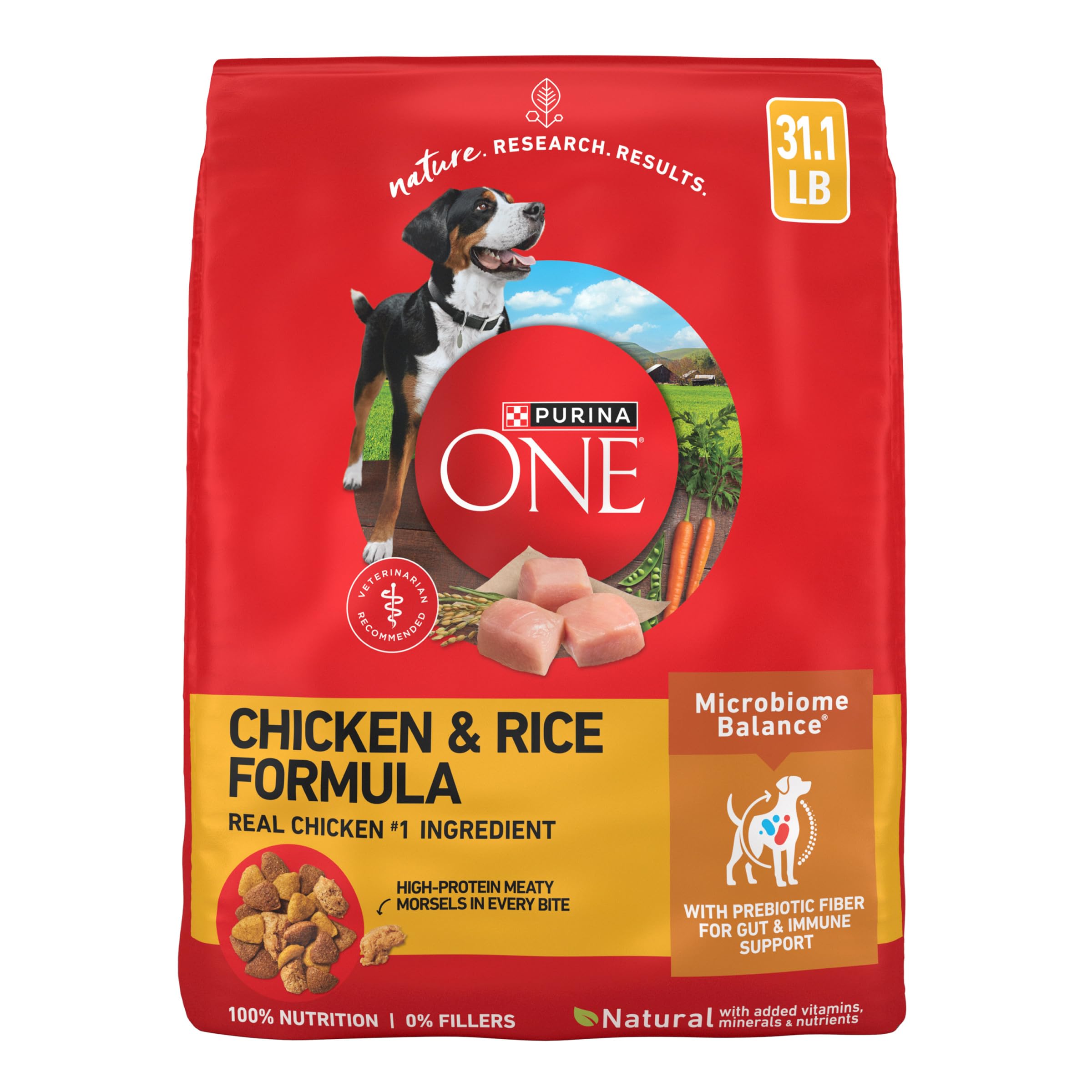 Purina ONE Lamb and Rice Dry Dog Food, 31.1 lb Bag