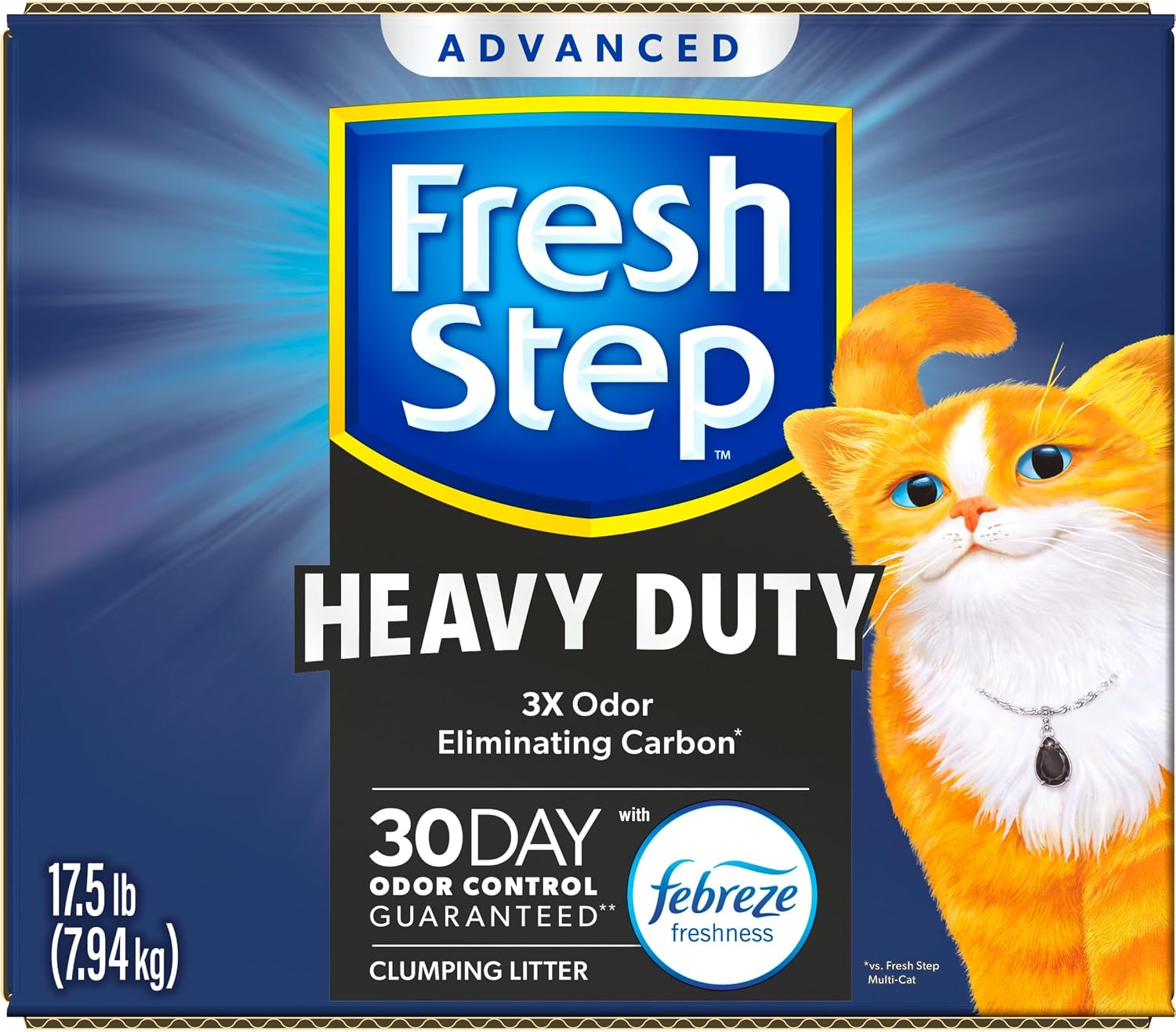 Fresh Step Advanced Heavy Duty Multi Cat Clumping Cat Litter, 17.5 lb.