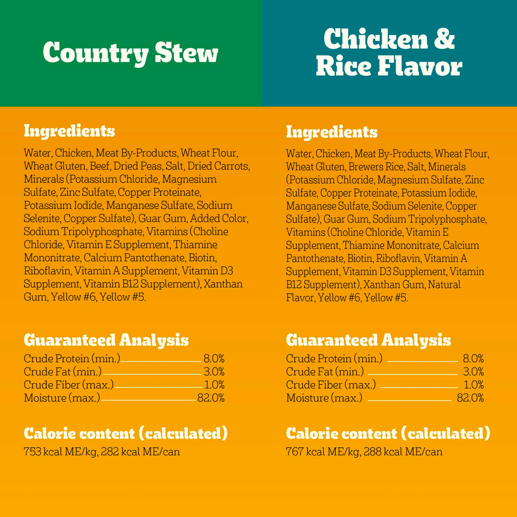 Pedigree Choice Cuts Wet Dog Food, Beef & Country Stew, 13.2 oz, 12 Count