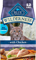 Blue Buffalo Wilderness Chicken Adult Dry Cat Food, Grain-Free, 12 lb