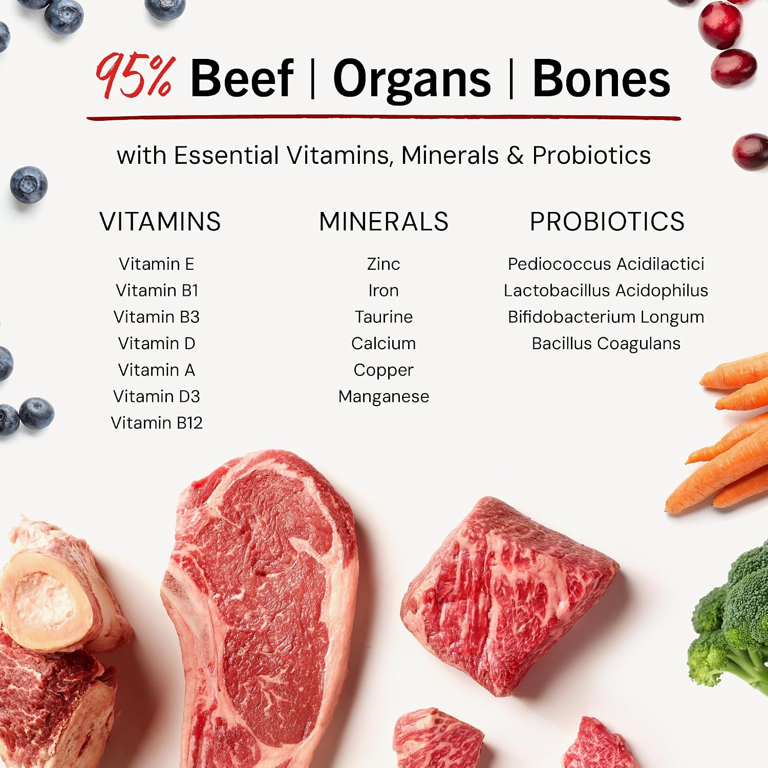 Stella & Chewy's Freeze-Dried Raw Beef Meal Mixers- Dog Food Topper and Mixer - Made with 95% Grass-Fed Beef, Organs & Bone - Perfect for Picky Eaters - Grain-Free - 7 oz