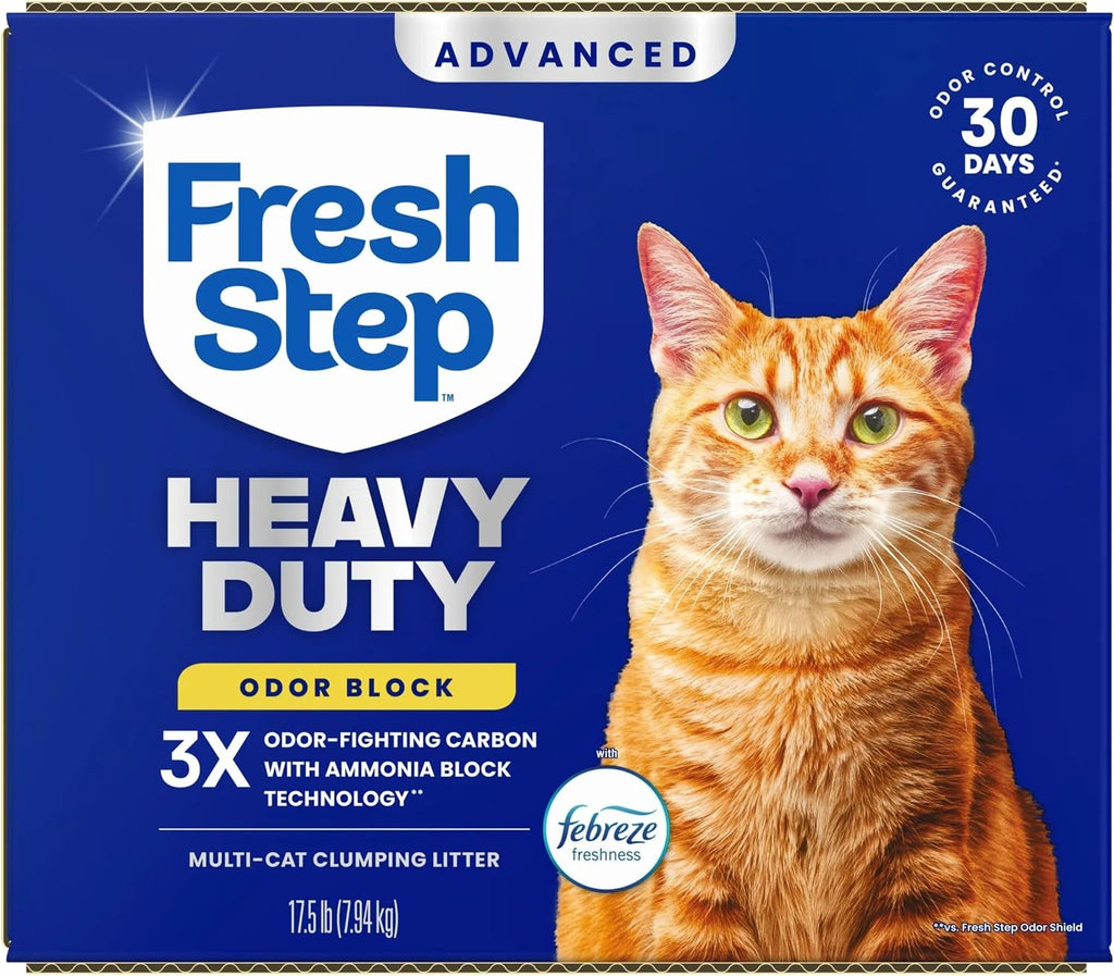 Fresh Step Advanced Heavy Duty Multi Cat Clumping Cat Litter, 17.5 lb.