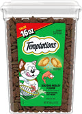 Temptations Classic Crunchy and Soft Cat Treats, Seafood Medley, 16 oz