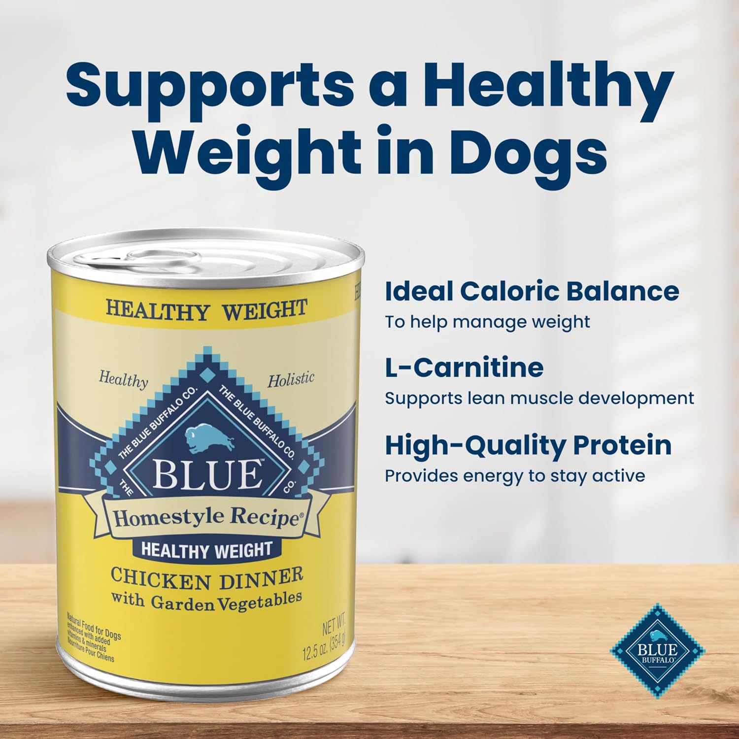 Blue Buffalo Homestyle Recipe Chicken Adult Wet Dog Food, 12.5 oz, 12 ct