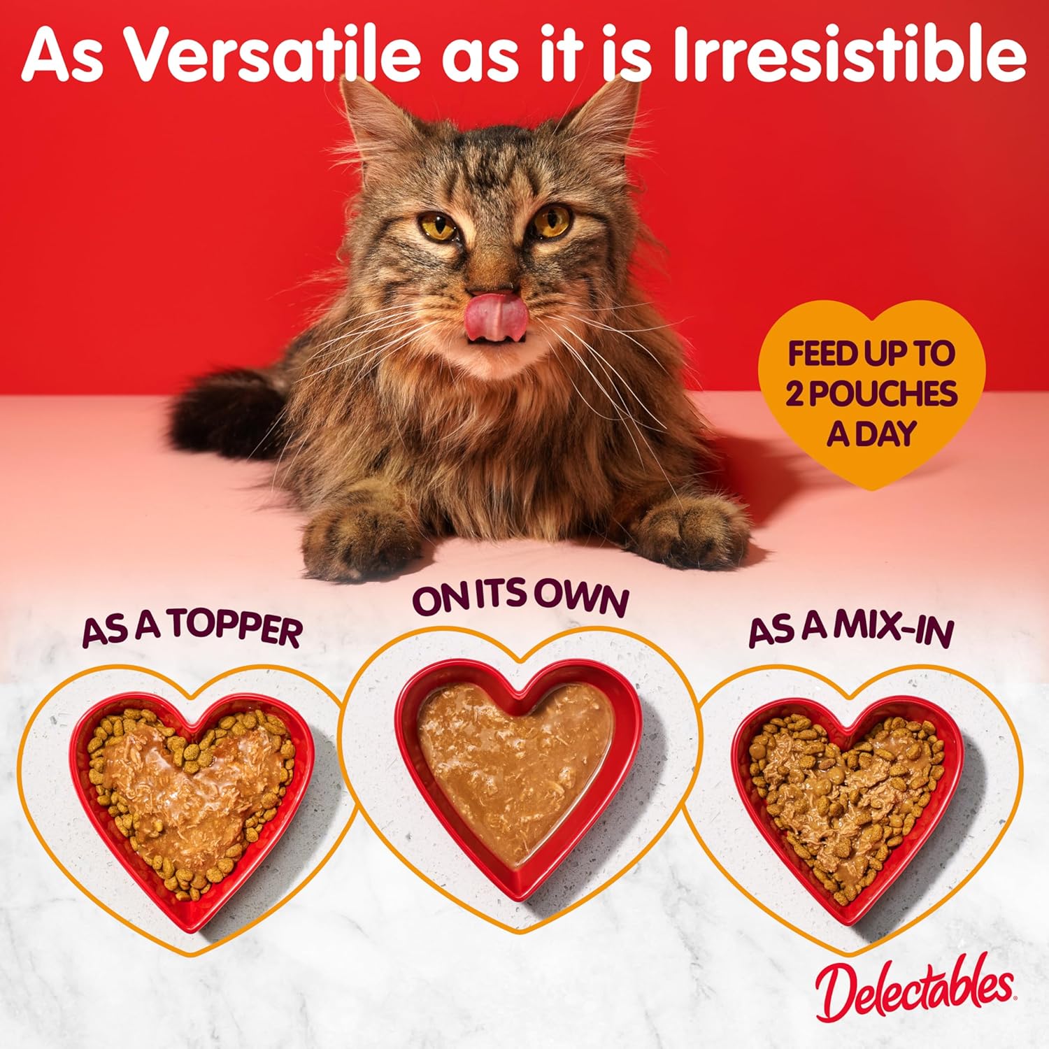 Delectables Lickable Treat Bisque Wet Cat Treat Variety Pack, Food Topper, Hydrating, Grain-Free, No Fillers, No By-Products, No Added Preservatives, 1.4oz Pouch, 30ct