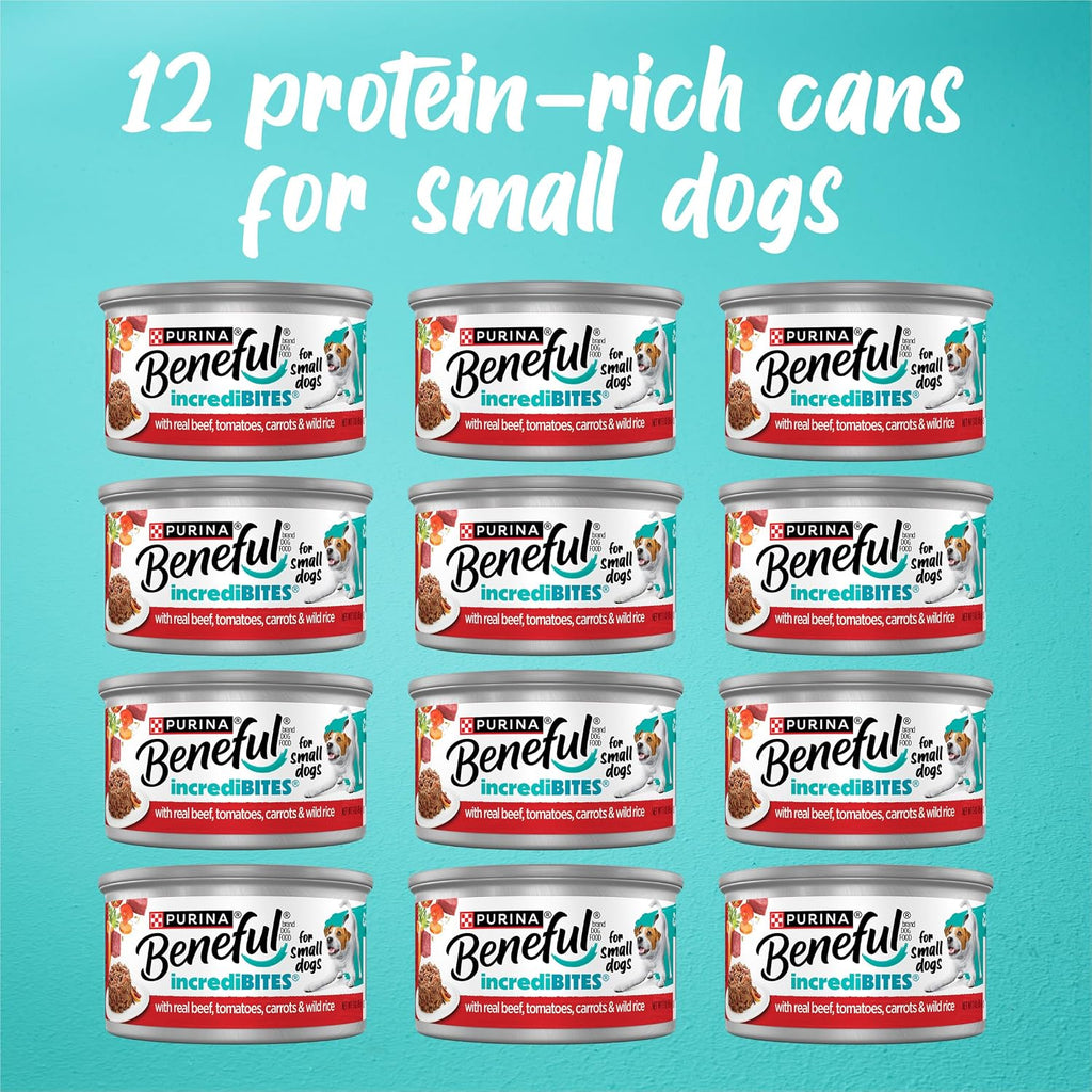 Purina Beneful Small Breed Wet Dog Food Variety Pack, (30) 3 oz Cans