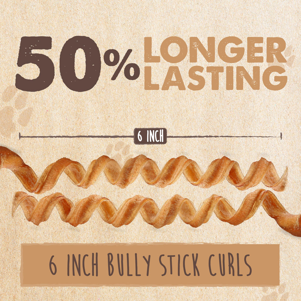 Mighty Paw 12" Bully Sticks for Dogs - Large, Medium and Small Breeds Chew