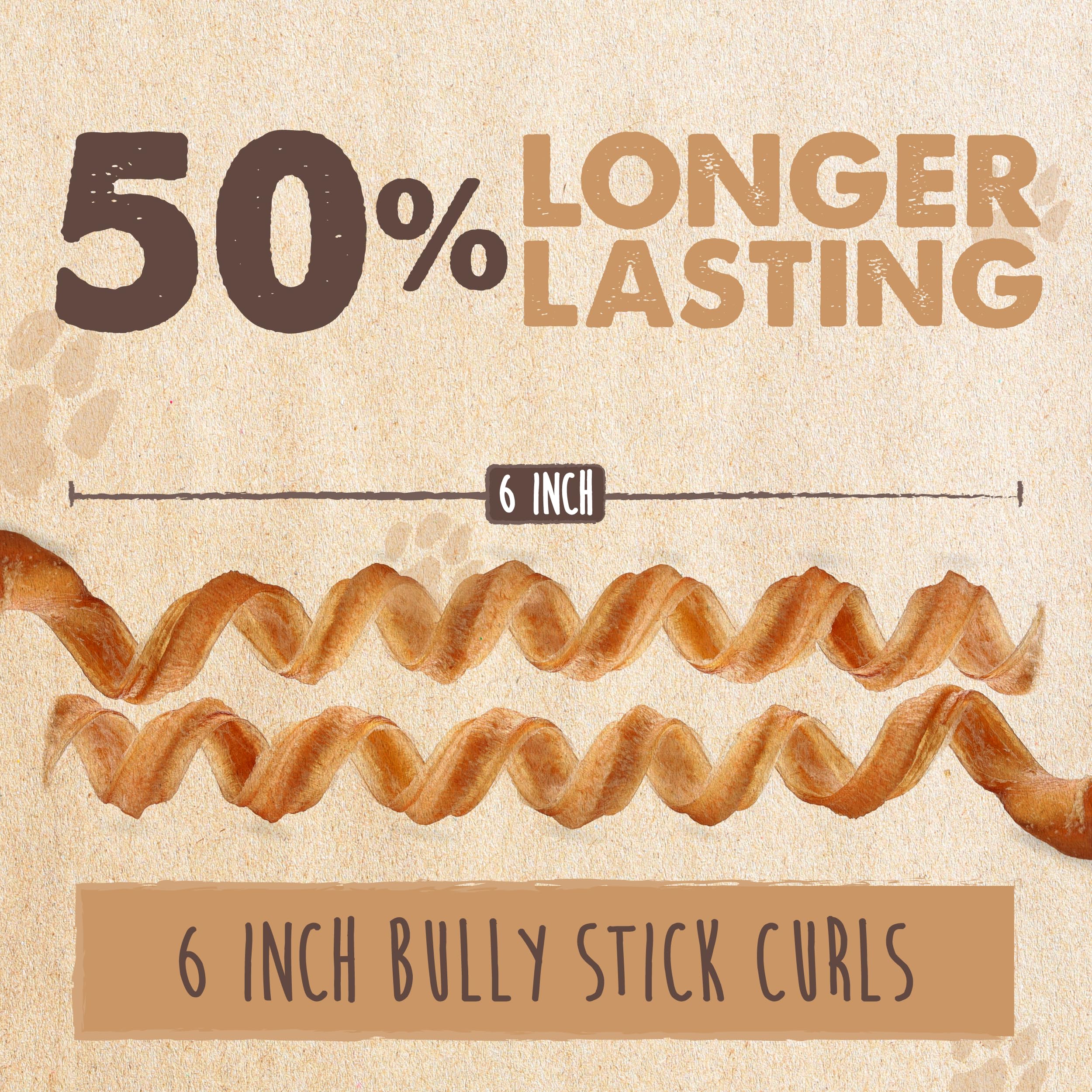 Mighty Paw 12" Bully Sticks for Dogs - Large, Medium and Small Breeds Chew