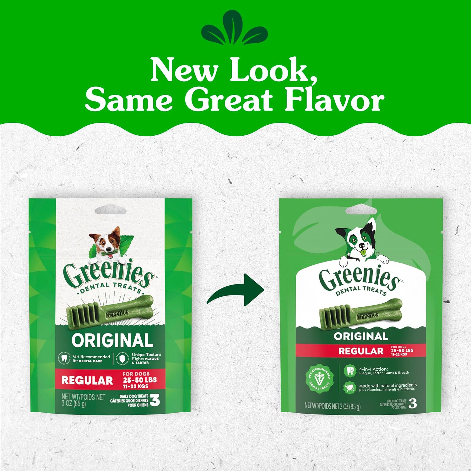 Greenies Regular Dental Dog Treats, Original Chicken Flavor, 36 Count