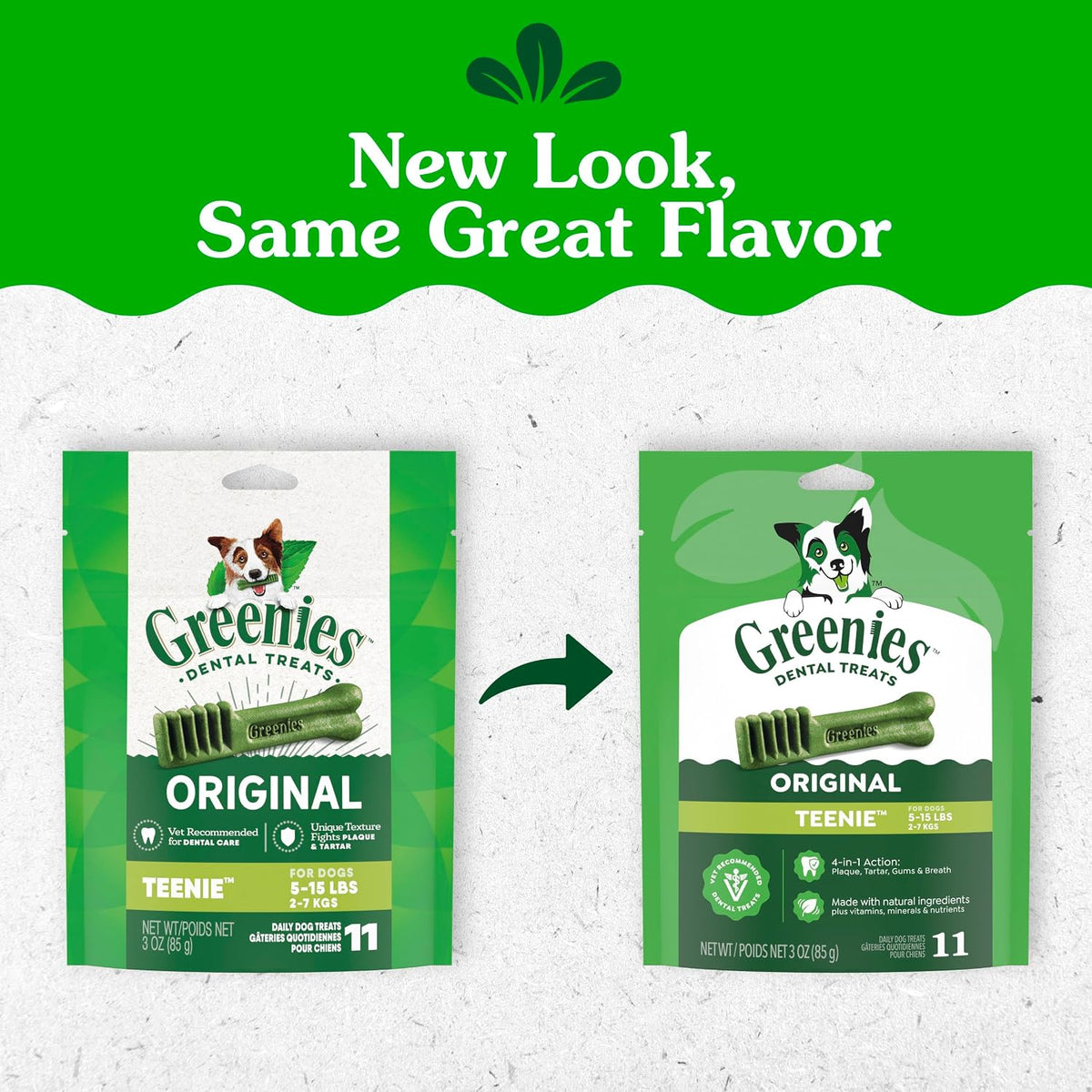 Greenies Teenie Original Natural Dental Dog Treats, Chicken, 130 Count
