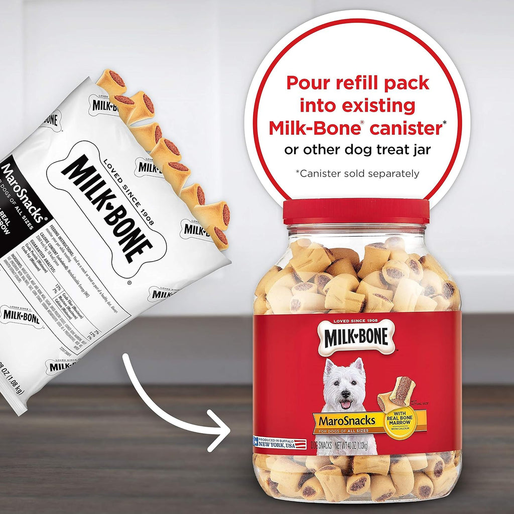 Milk-Bone MaroSnacks Small Dog Treats with Real Bone Marrow, 40 Oz.