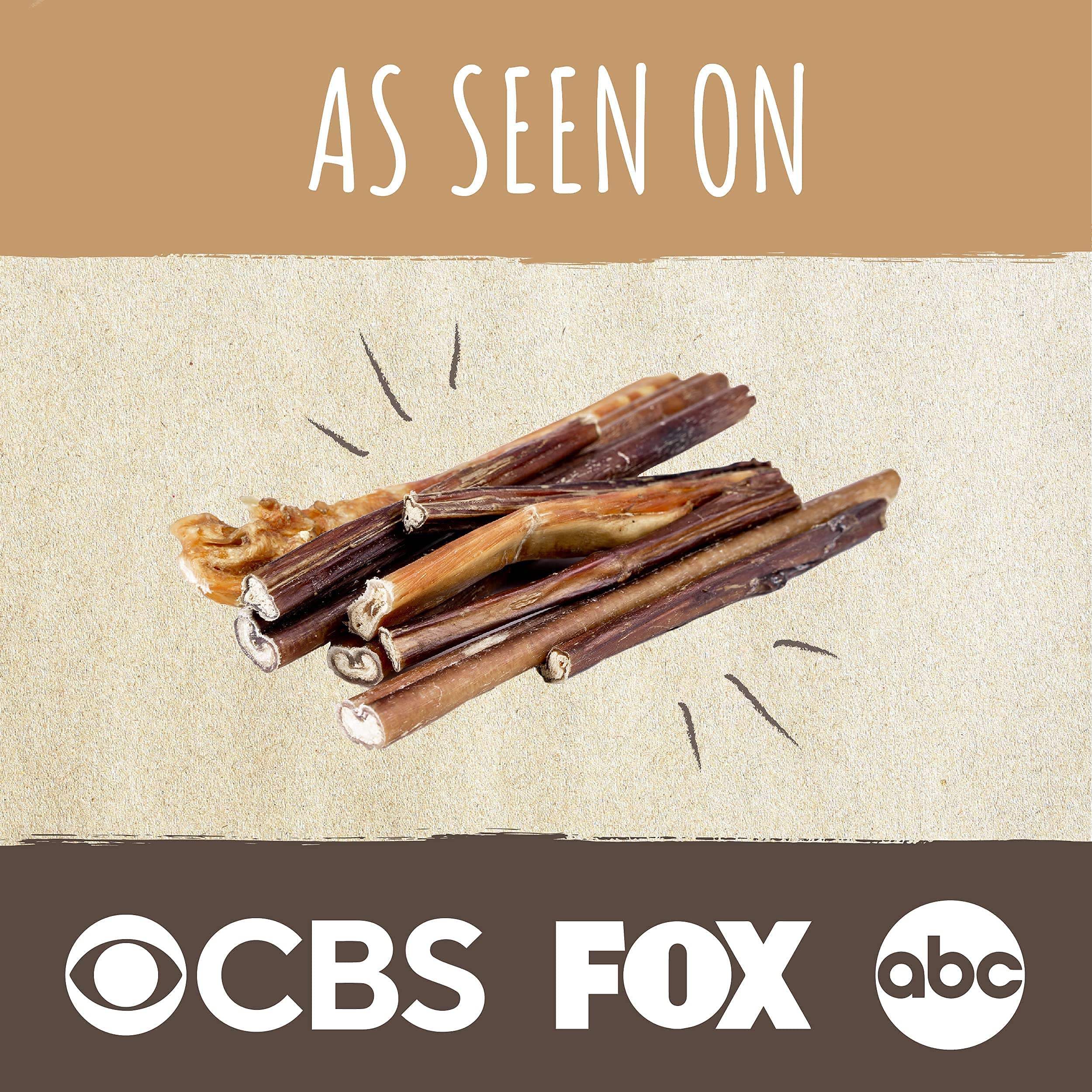 Mighty Paw 12" Bully Sticks for Dogs - Large, Medium and Small Breeds Chew