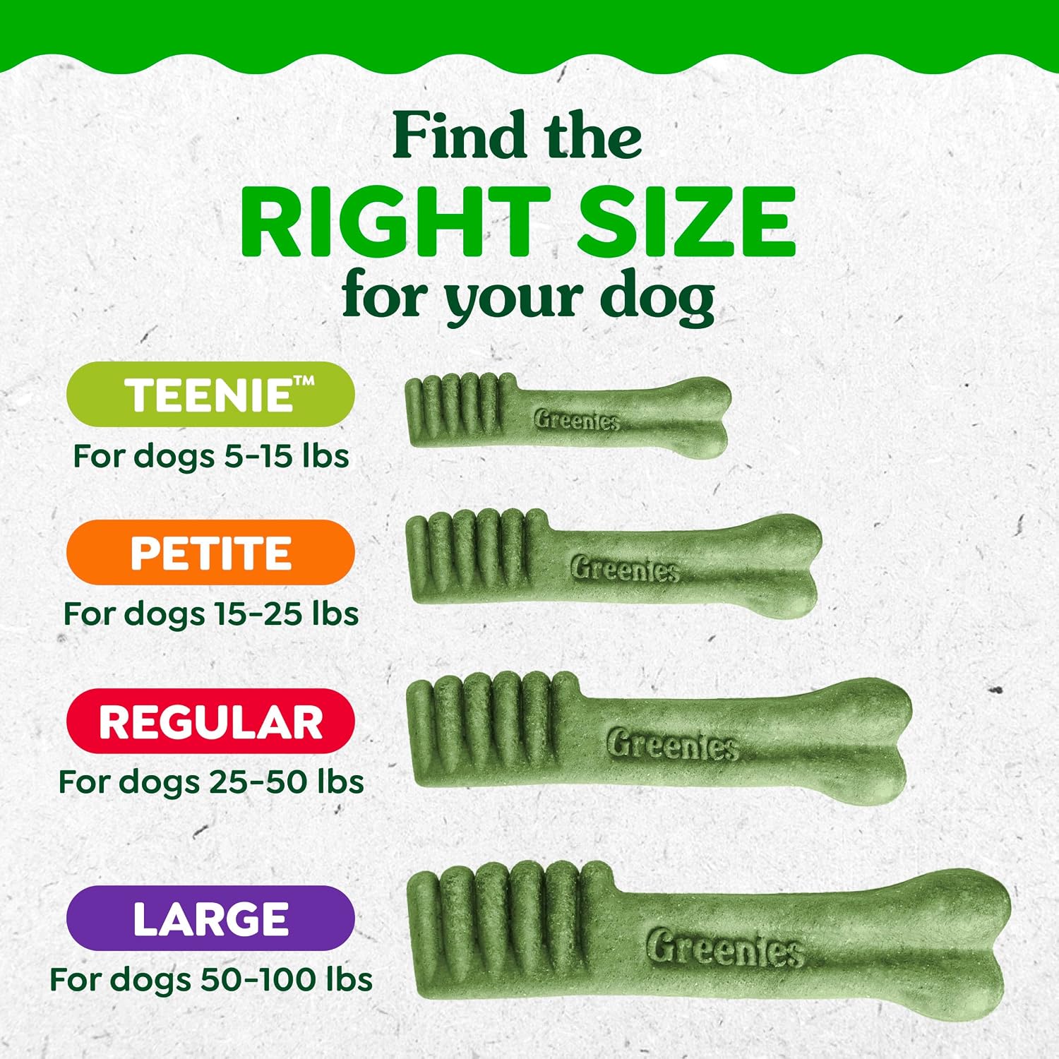 Greenies Teenie Original Natural Dental Dog Treats, Chicken, 130 Count