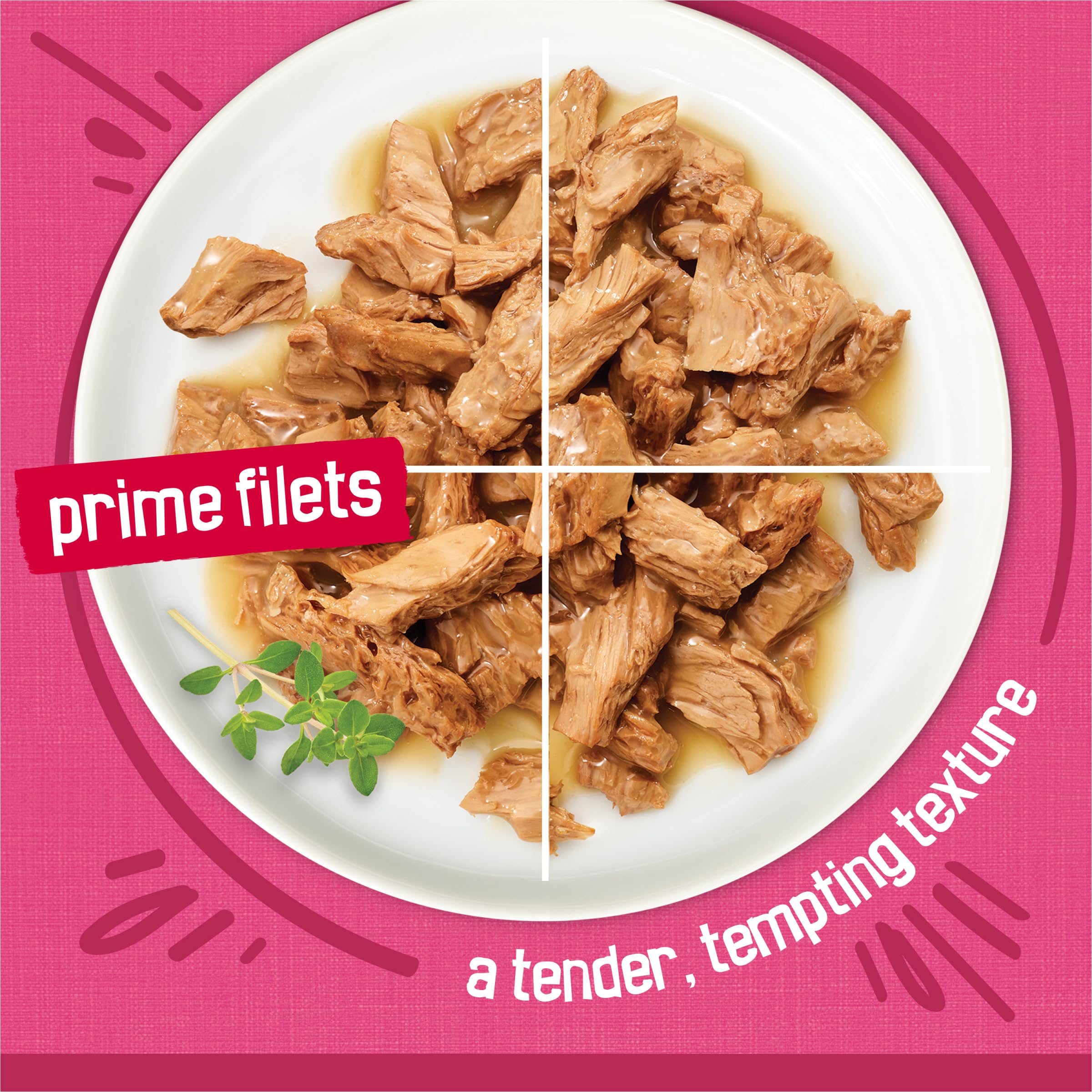 Purina Friskies Prime Filets Cat Food Variety Pack, 48 Ct Cans