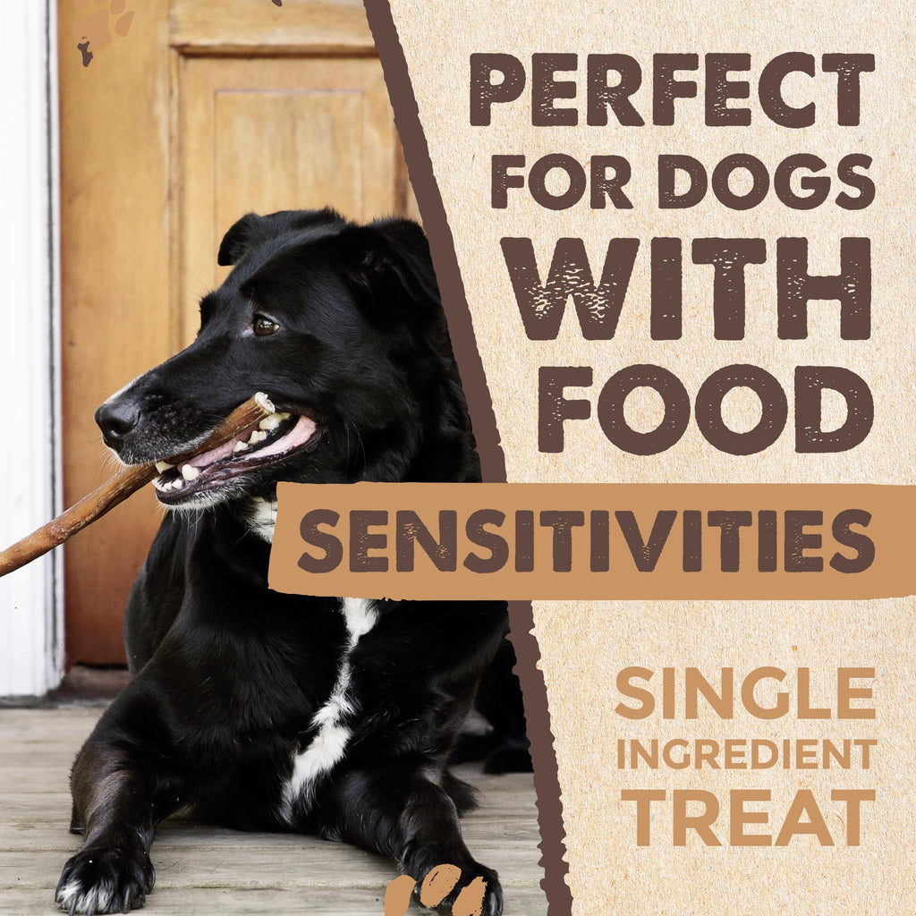 Mighty Paw 12" Bully Sticks for Dogs - Large, Medium and Small Breeds Chew
