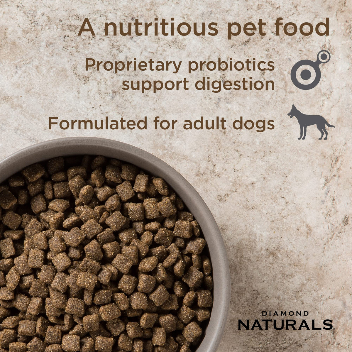 DIAMOND NATURALS Adult Dry Dog Food, Lamb Meal & Rice, 6lb