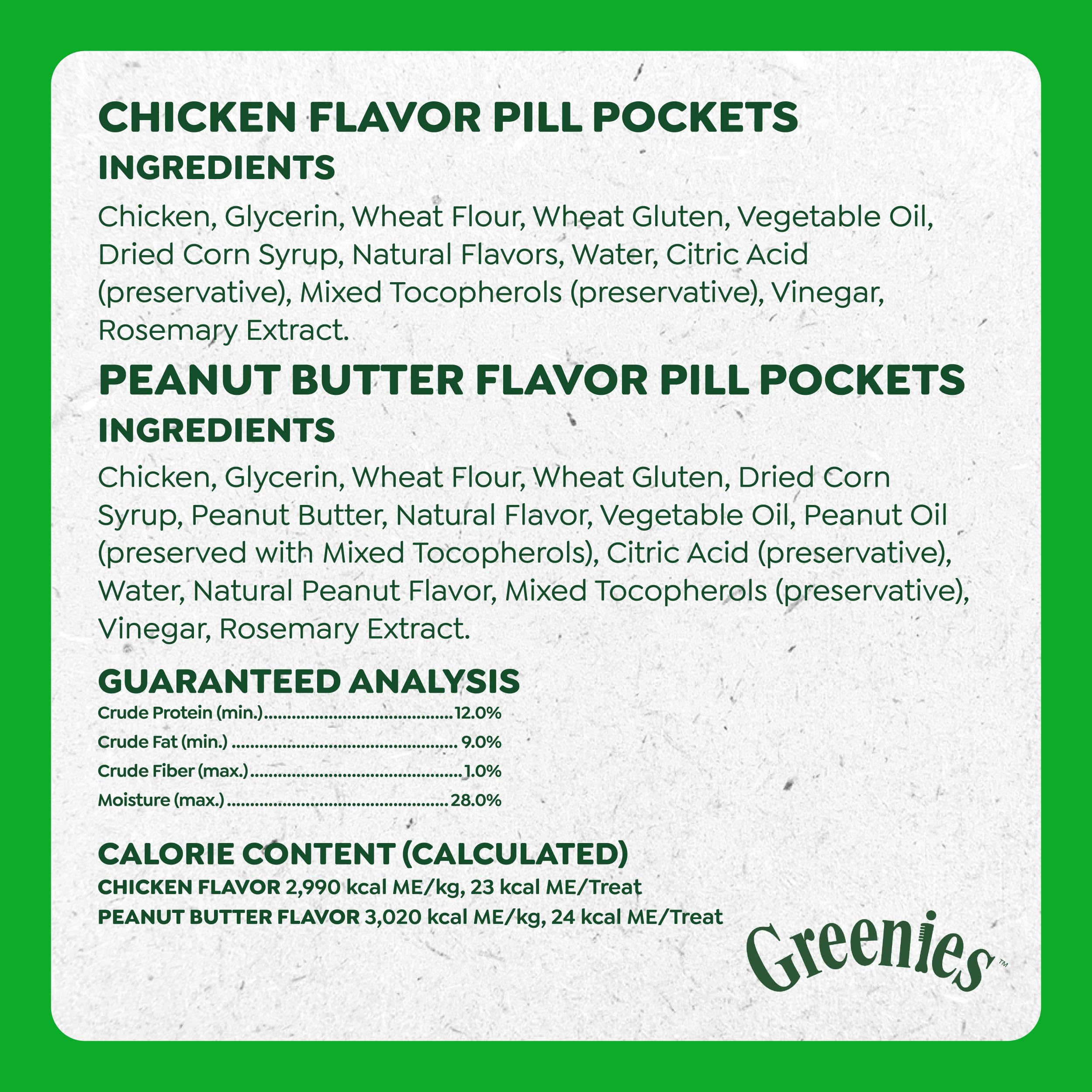 Greenies Pill Pockets Large Size Dog Treats, Peanut Butter, 15.8 oz