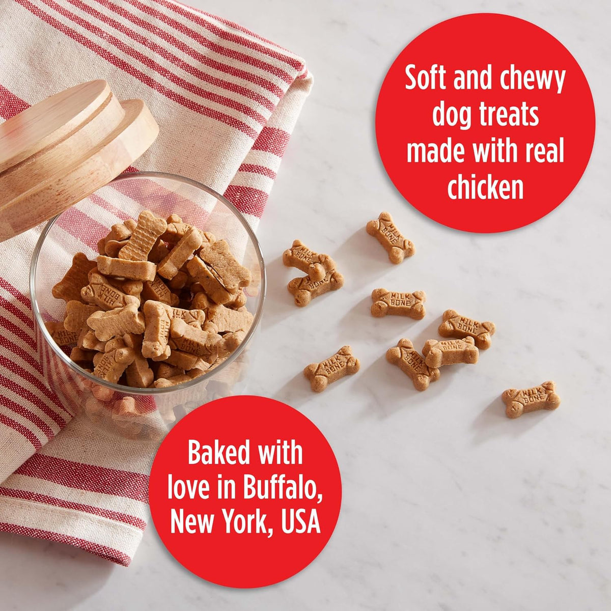 Milk-Bone Soft & Chewy Dog Treats, 25 Oz. Canister