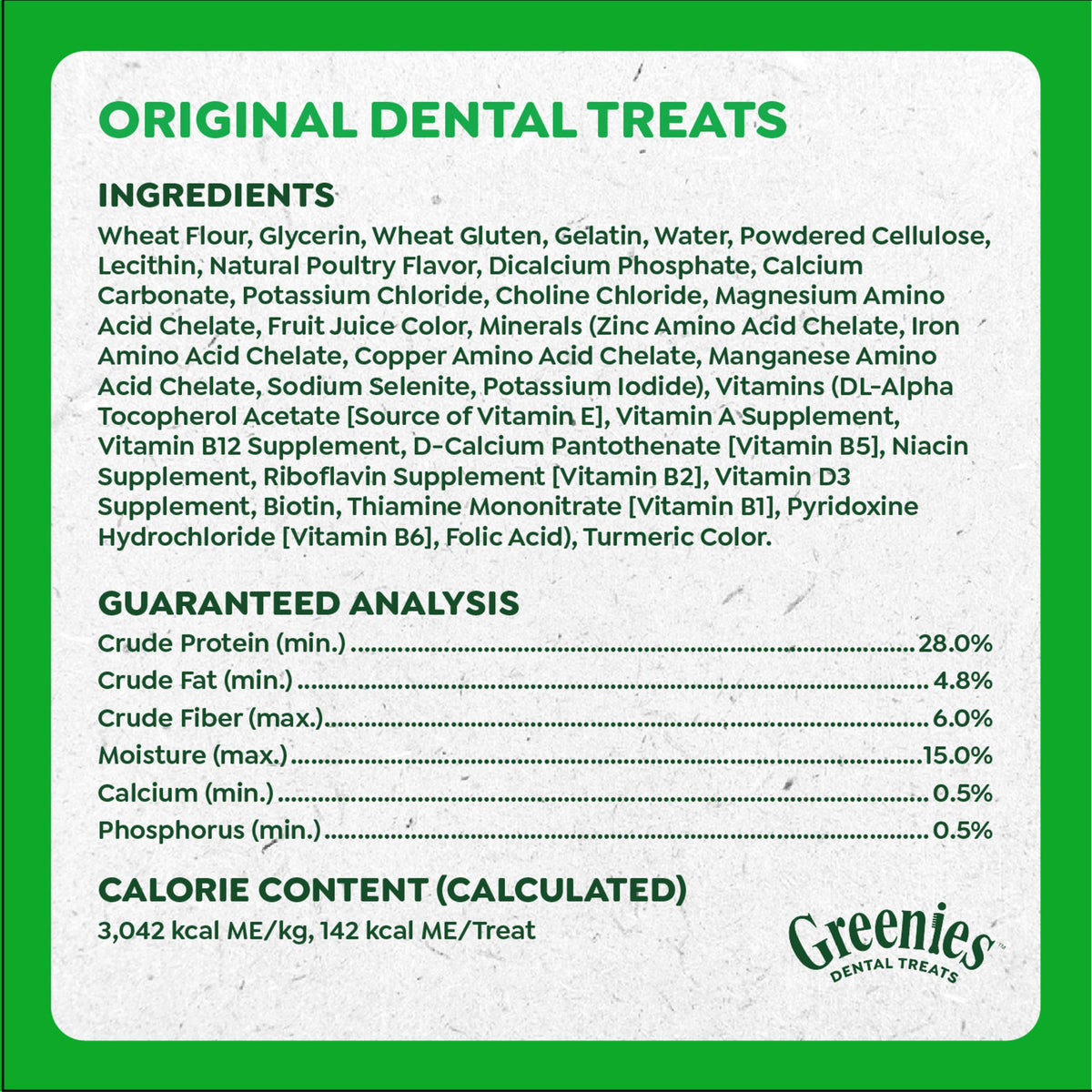 Greenies Large Natural Dental Dog Treats, Original Flavor, 17 Count