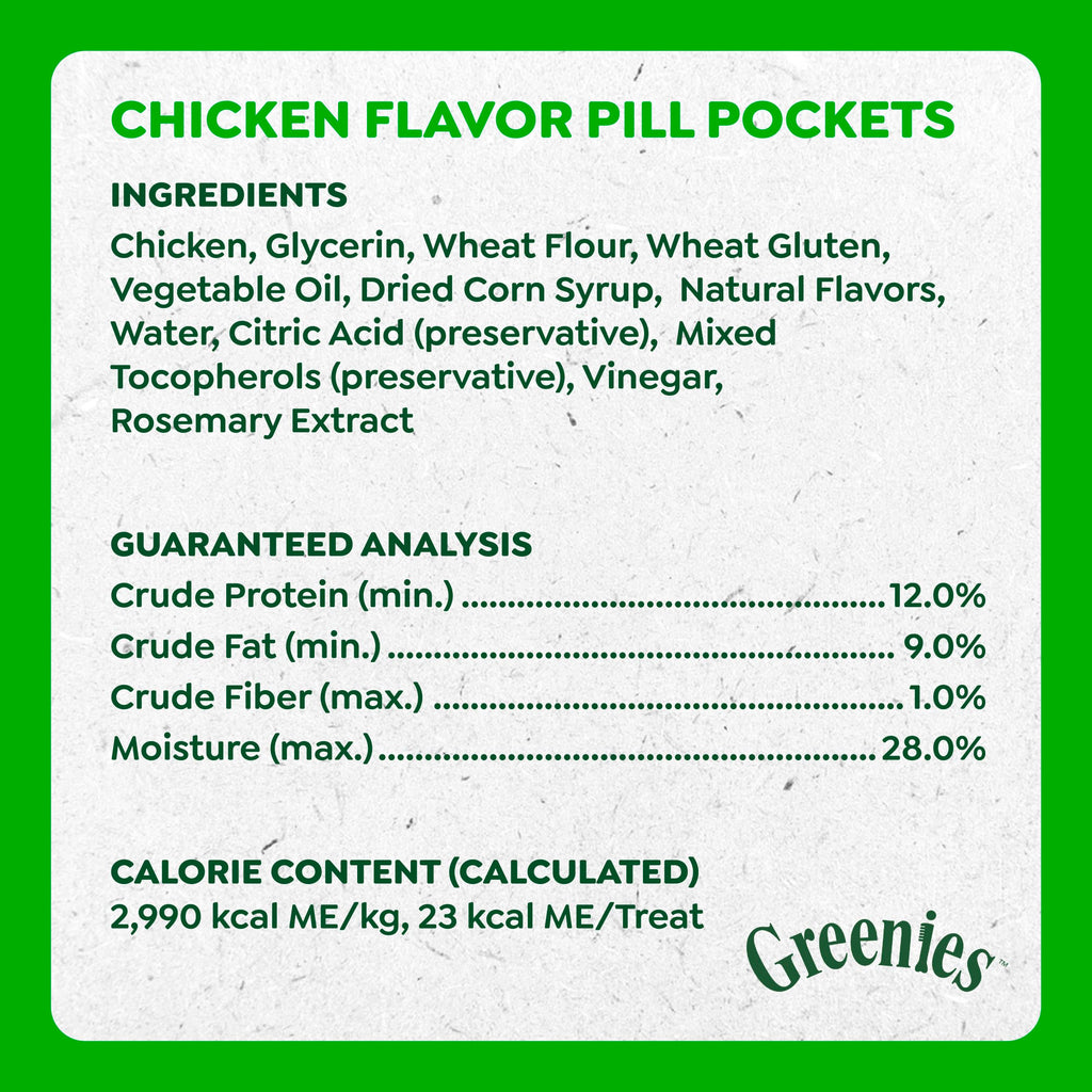 Greenies Pill Pockets Large Size Dog Treats, Peanut Butter, 15.8 oz