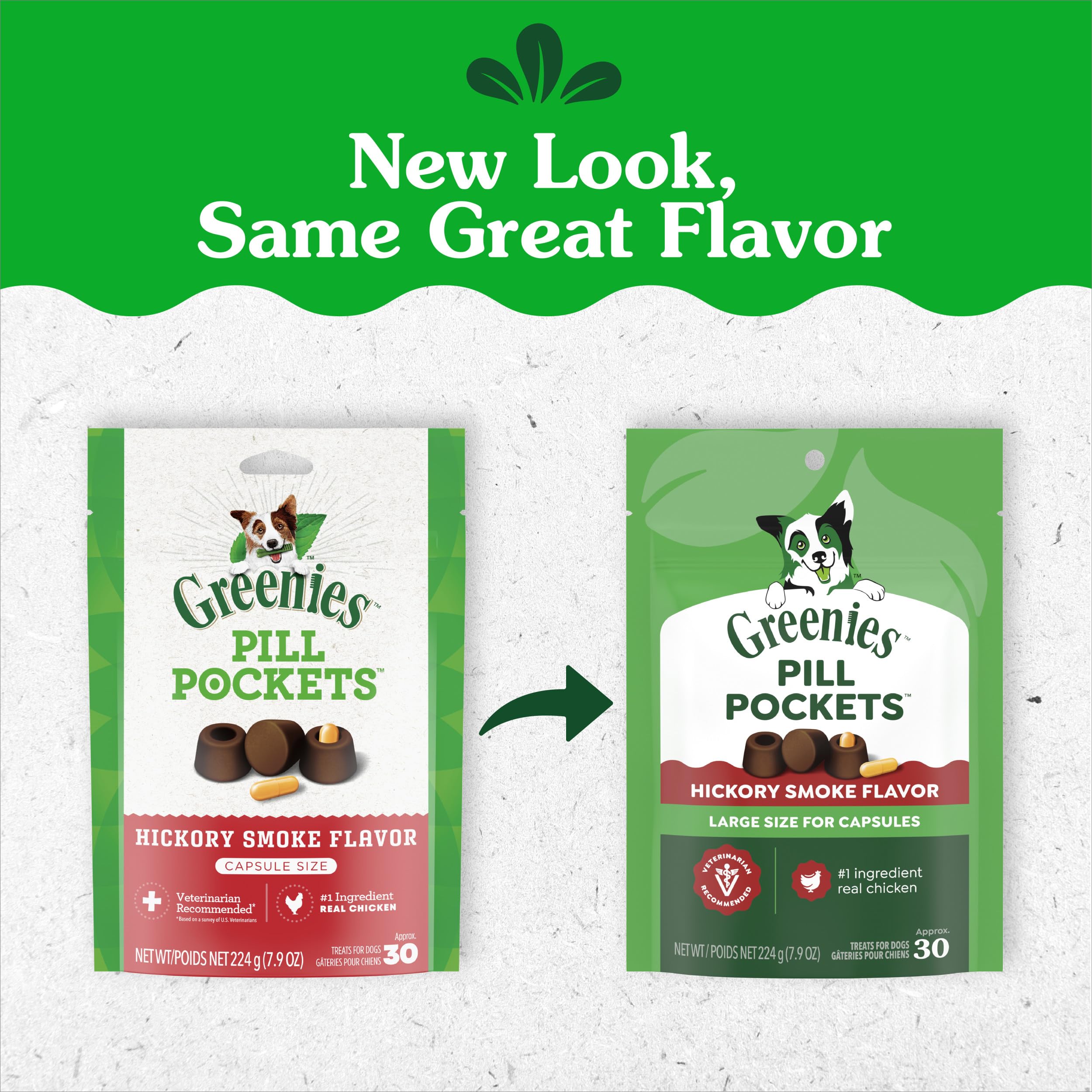 Greenies Pill Pockets Large Size Dog Treats, Peanut Butter, 15.8 oz