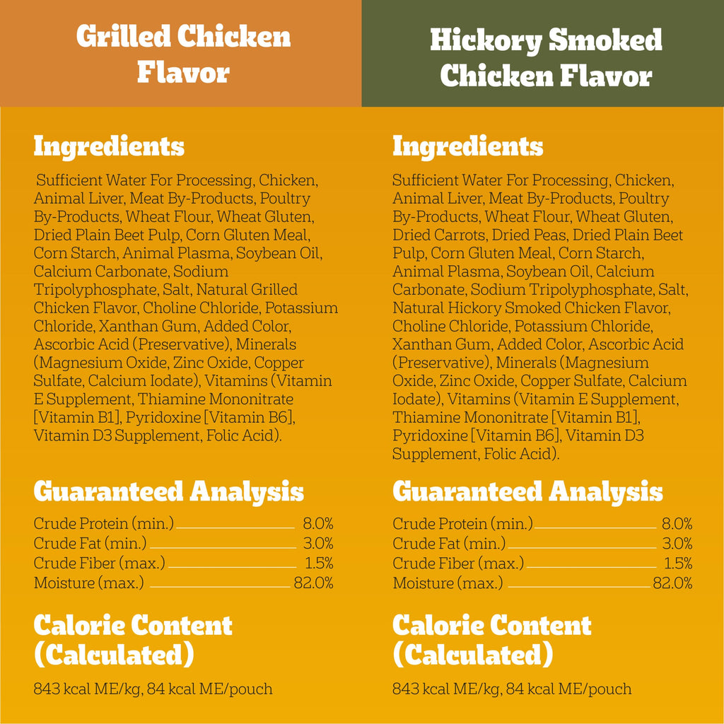 Pedigree Choice Cuts Wet Dog Food Pouch, Protein Variety, 3.5 oz, 30 Count