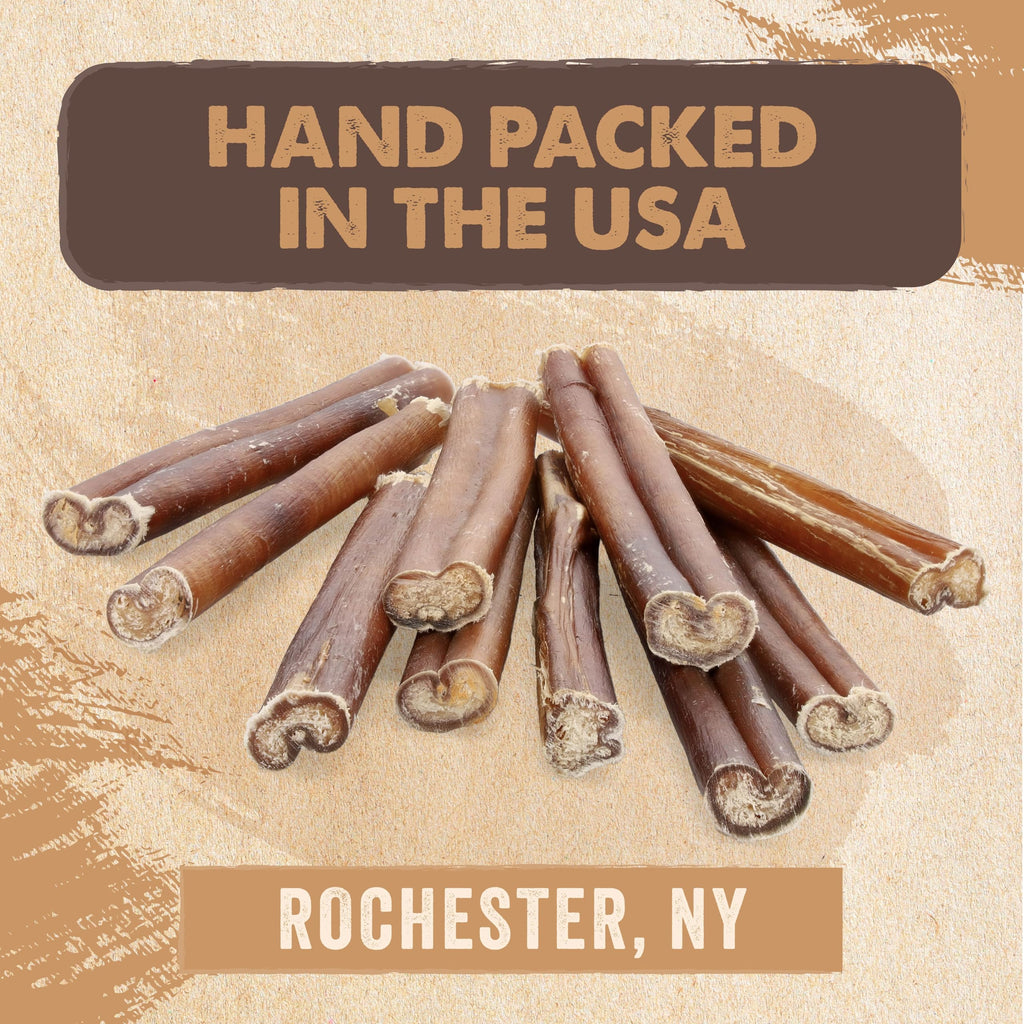 Mighty Paw 12" Bully Sticks for Dogs - Large, Medium and Small Breeds Chew