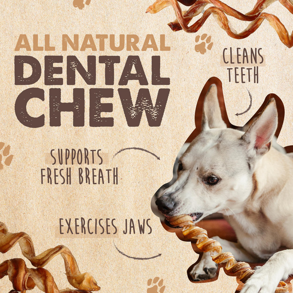 Mighty Paw 12" Bully Sticks for Dogs - Large, Medium and Small Breeds Chew