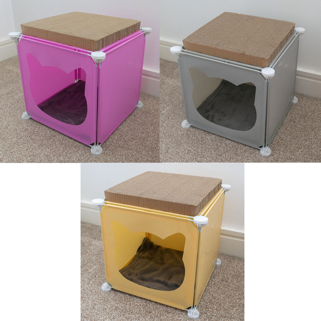 Kitty Cubby Cat Cube Play House MINI Weatherproof Cover Pet and Pond Supply