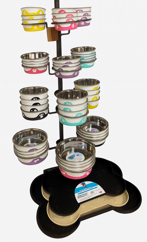 Buffalo Bowl Stand Deal (1 case of each plus stand)