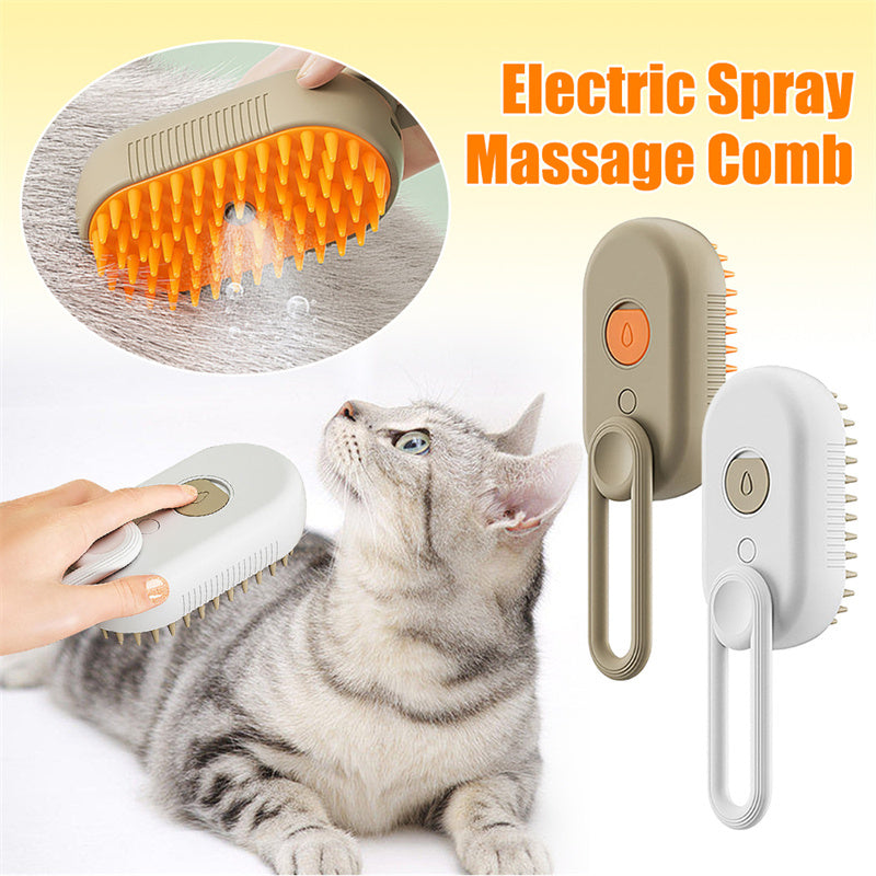 Cat Grooming Brush with Steam-0