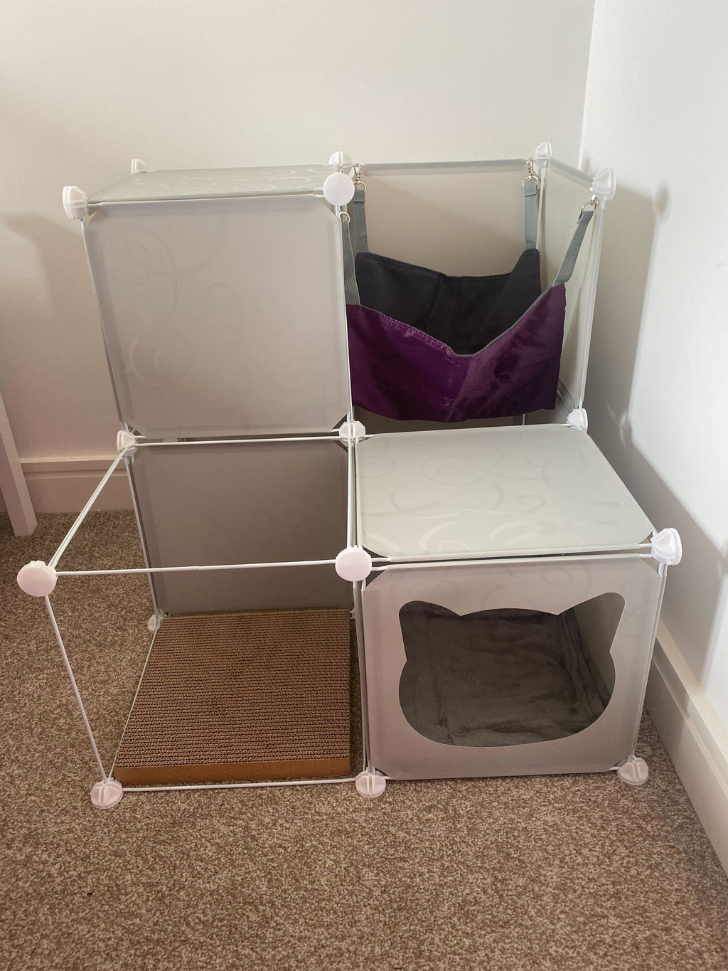 Kitty Cubby Cat Cube Play Tower MIDI Weatherproof Cover Pet and Pond Supply