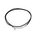 Waxed Pendant Cord -  2Mm X 55cm - Black 101